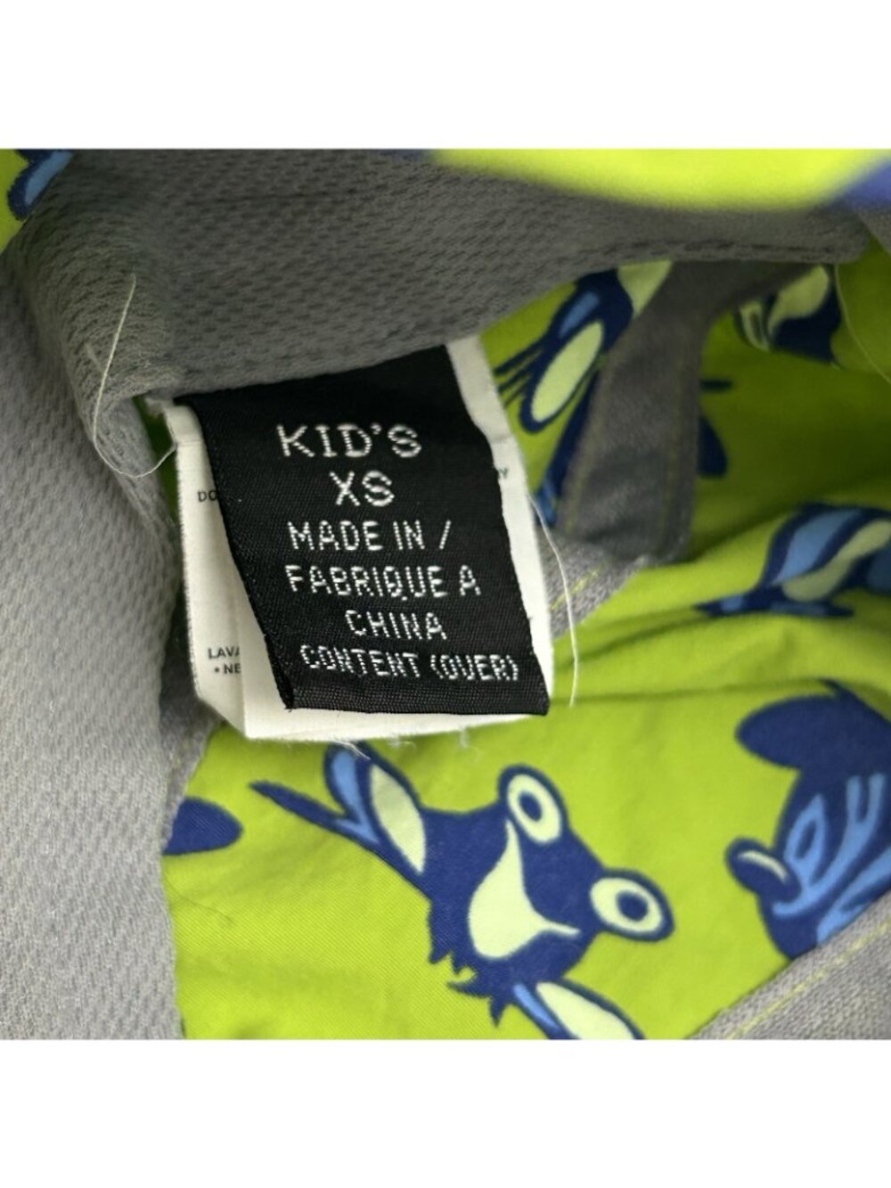 Vintage Patagonia Sun Hat Cap Frog Green Bucket Neck Shade Flap Kids Size XS - Picture 3 of 9